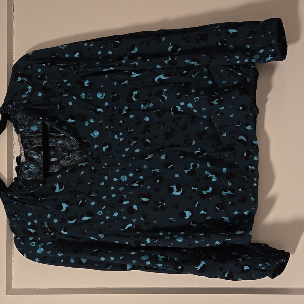 Green leopard print dress shirt